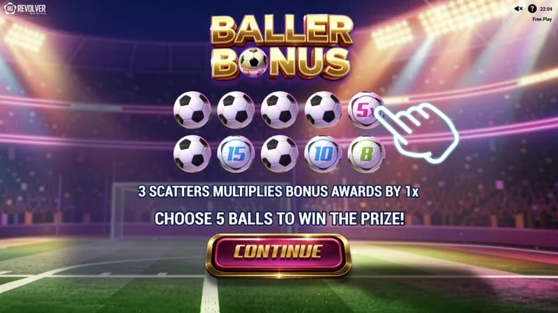 Trophy Spins World Cup 26 - layar utama dengan kisi dan trofi
