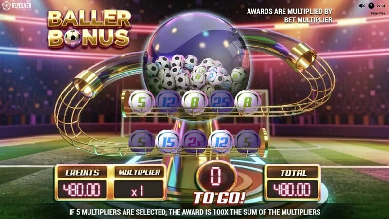 Trophy Spins World Cup 26 - putaran Baller Bonus dimulai